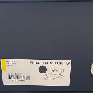 Suitsupply Black Oxfords 11.5 Mens